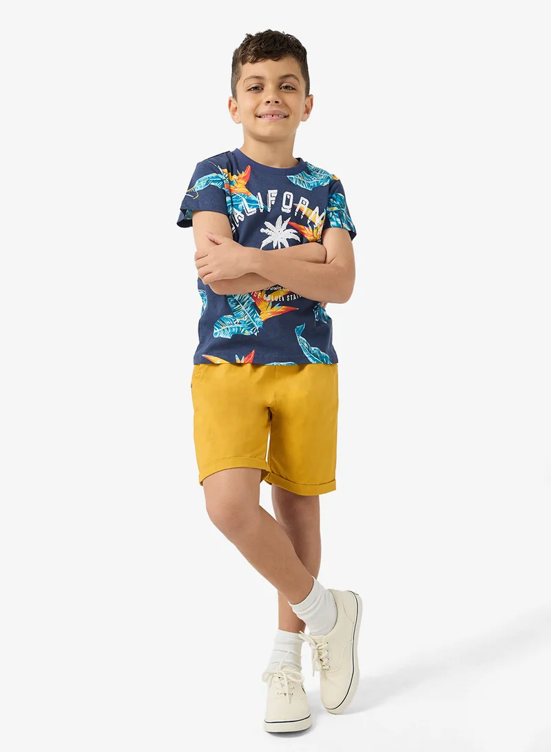 Pinata  Tropical Print Tshirt and Short Set for Men | Best Price UAE